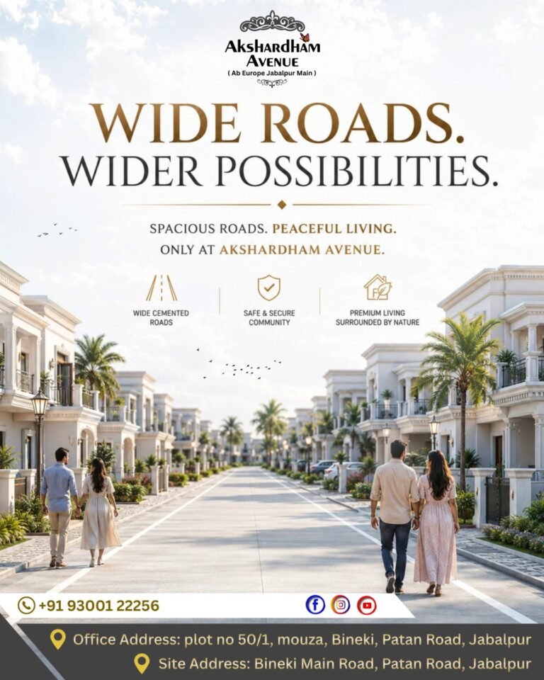 Township project in Jabalpur – Akshardham Avenue